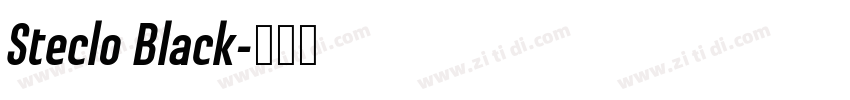 Steclo Black字体转换
